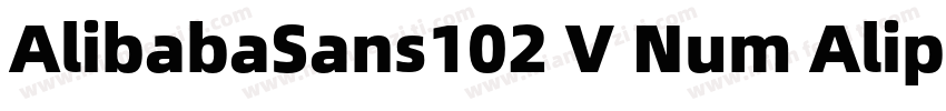 AlibabaSans102 V Num Alipay Md2字体转换